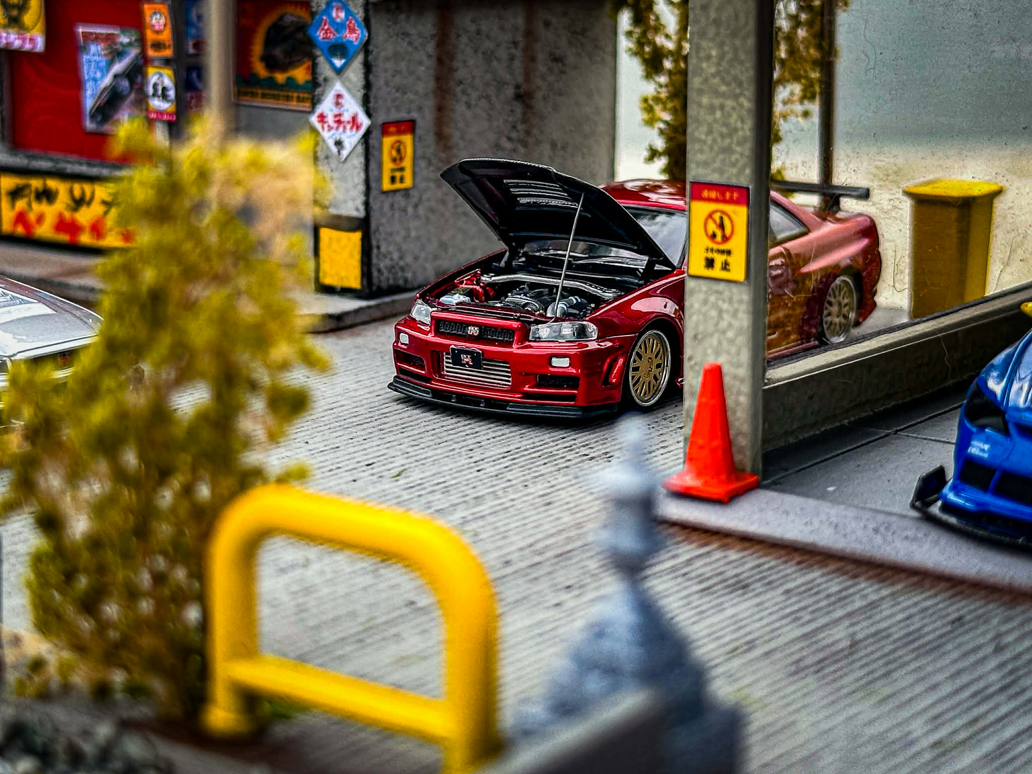 Diorama Racing City scale 1:64