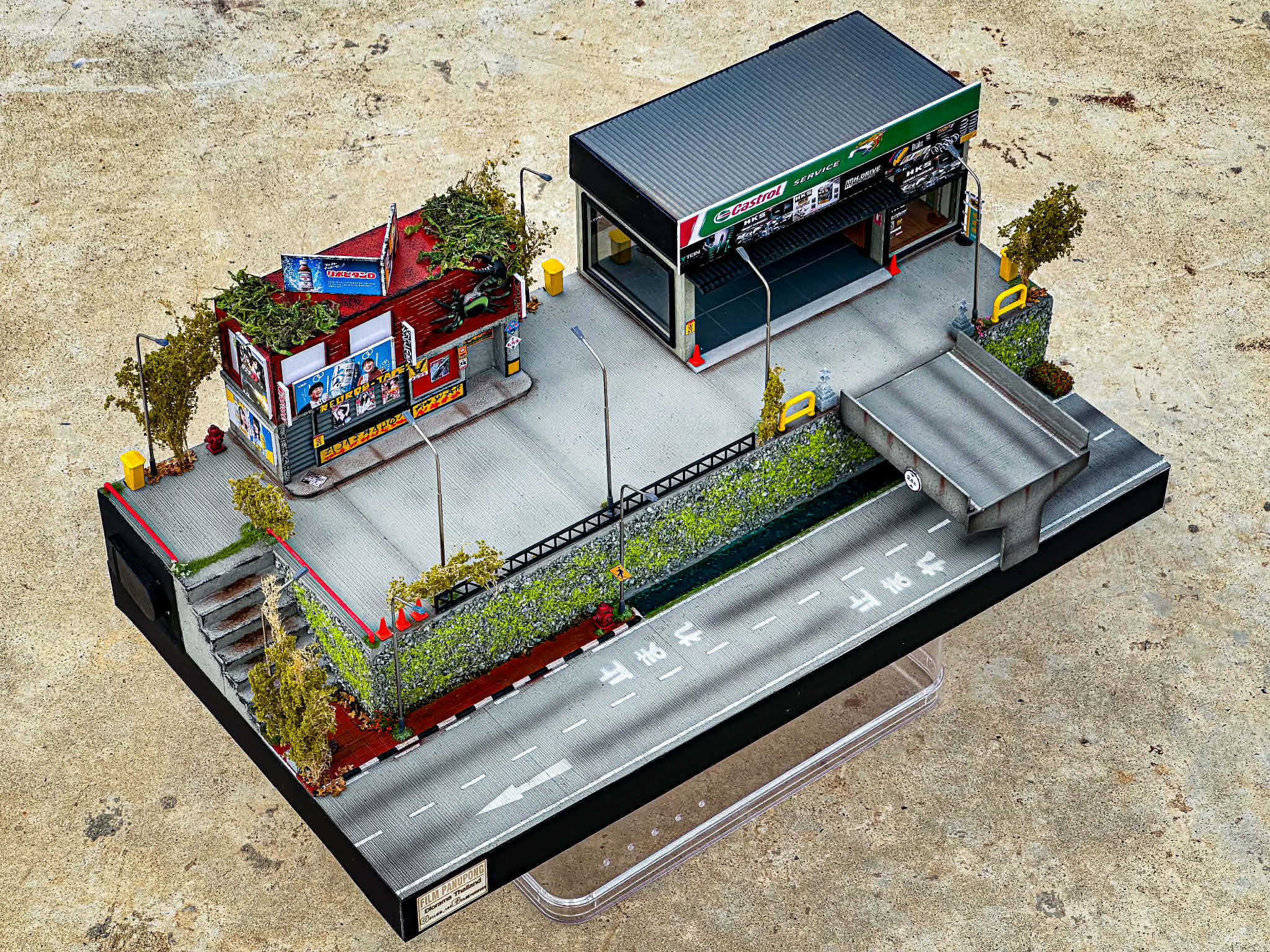 Diorama Racing City scale 1:64