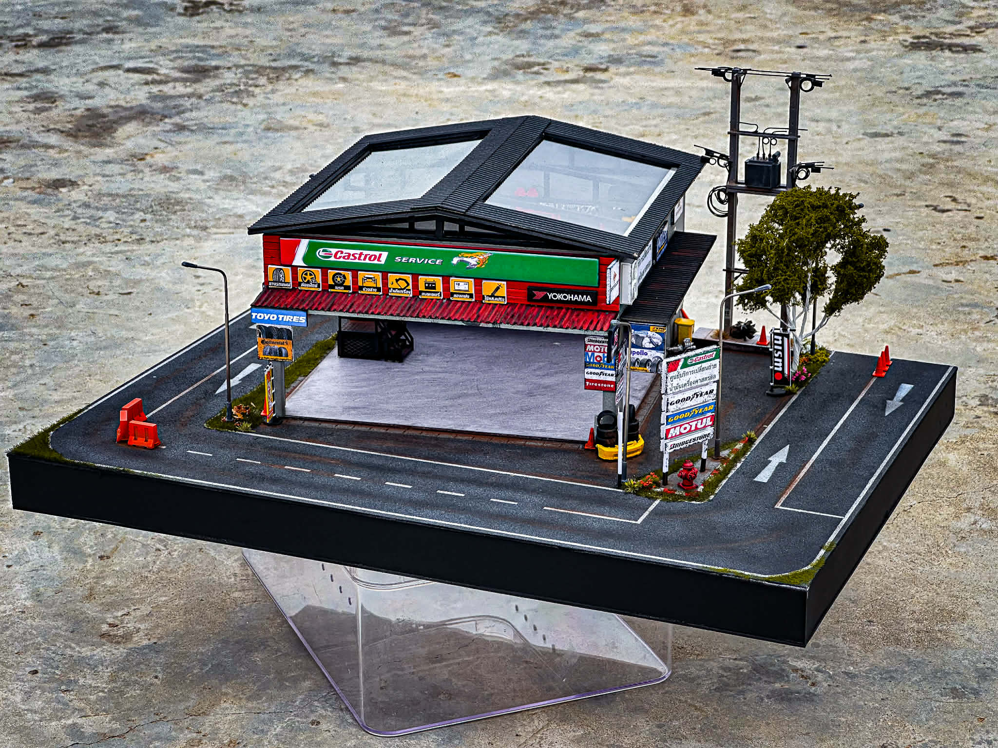 Diorama Garage Thai scale 1:64