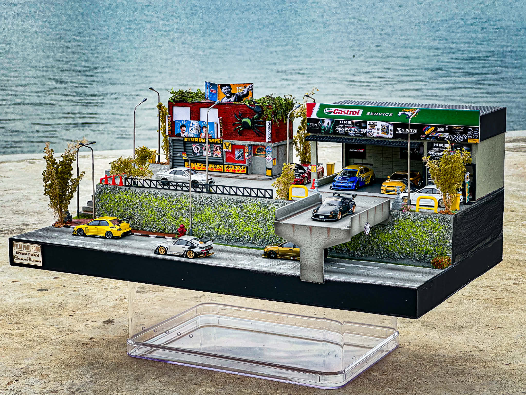 Diorama Racing City scale 1:64