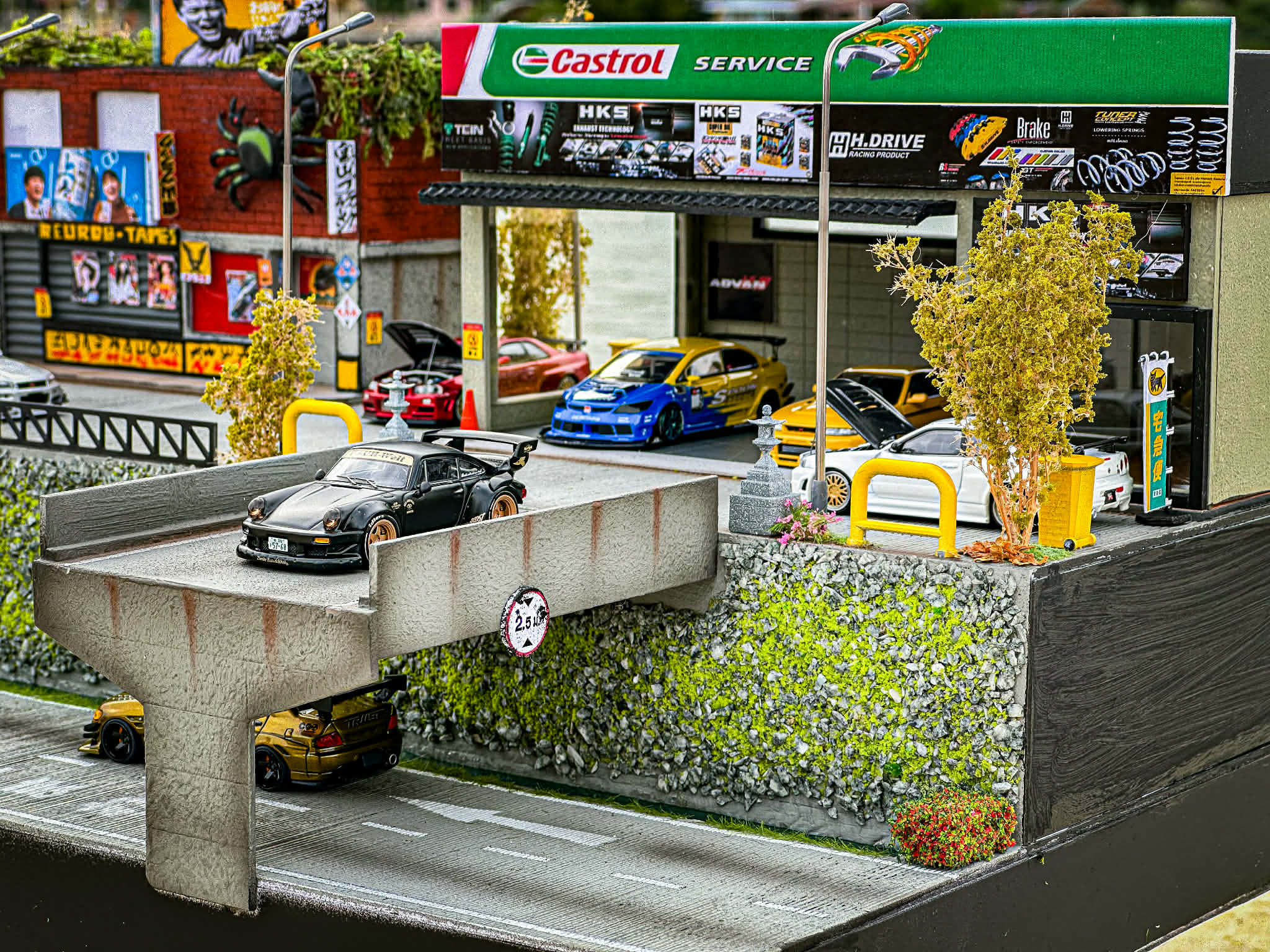 Diorama Racing City scale 1:64