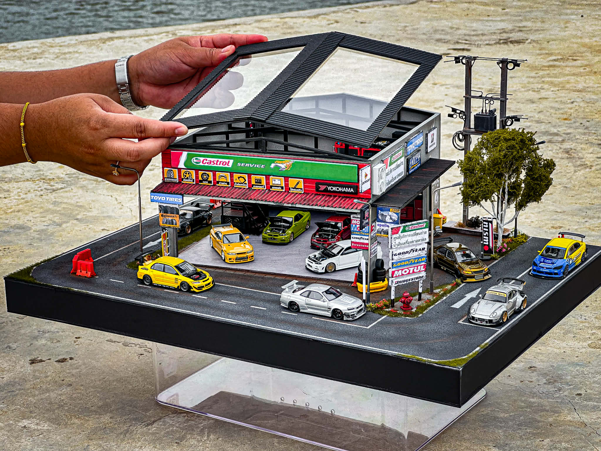 Diorama Garage Thai scale 1:64