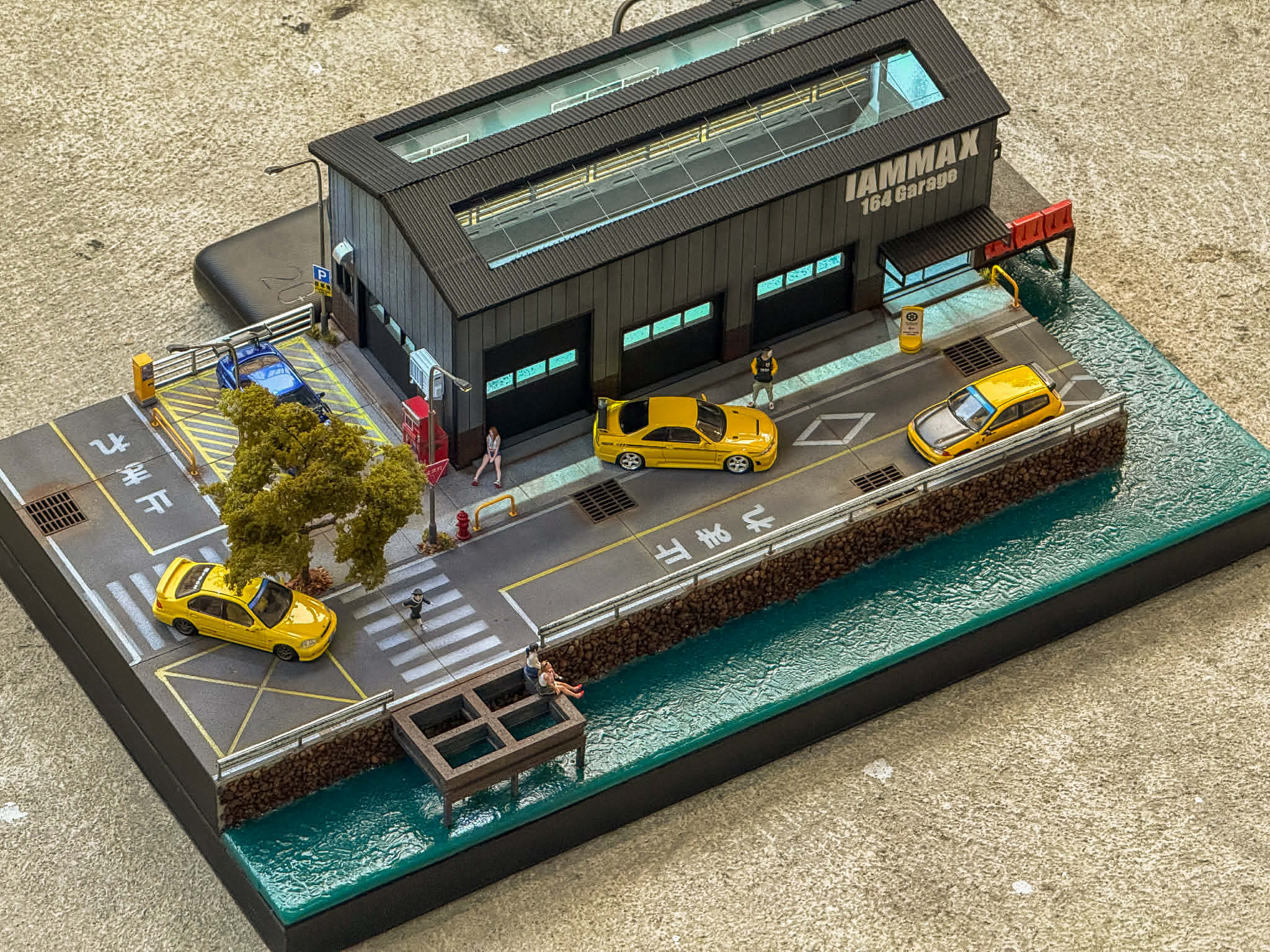 Diorama  Seaside warehouse scale 1:64