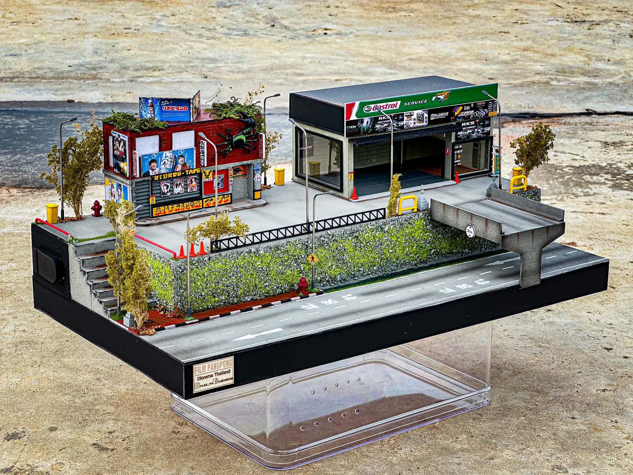 Diorama Racing City scale 1:64