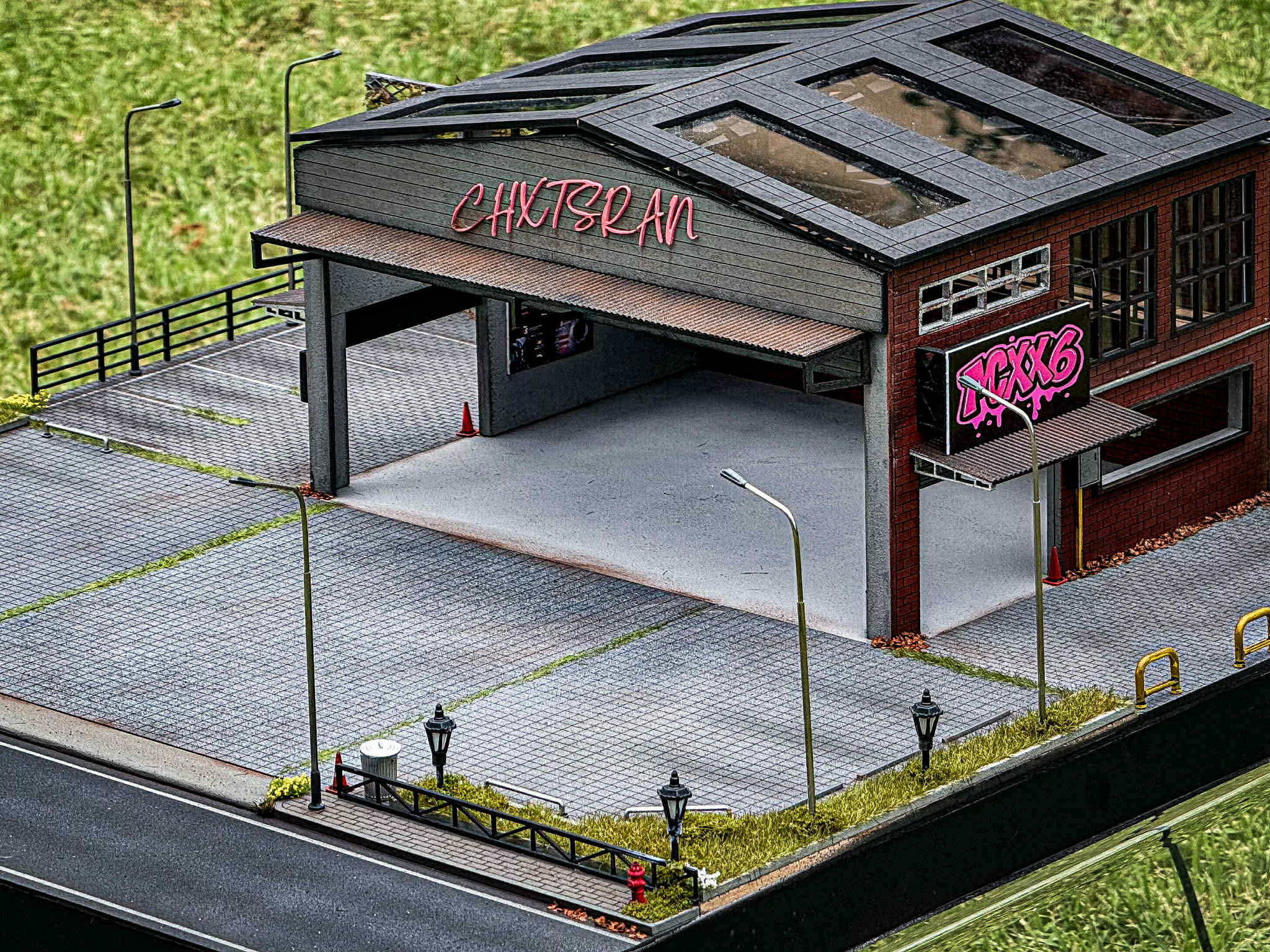 Diorama Old warehouse scale 1:64