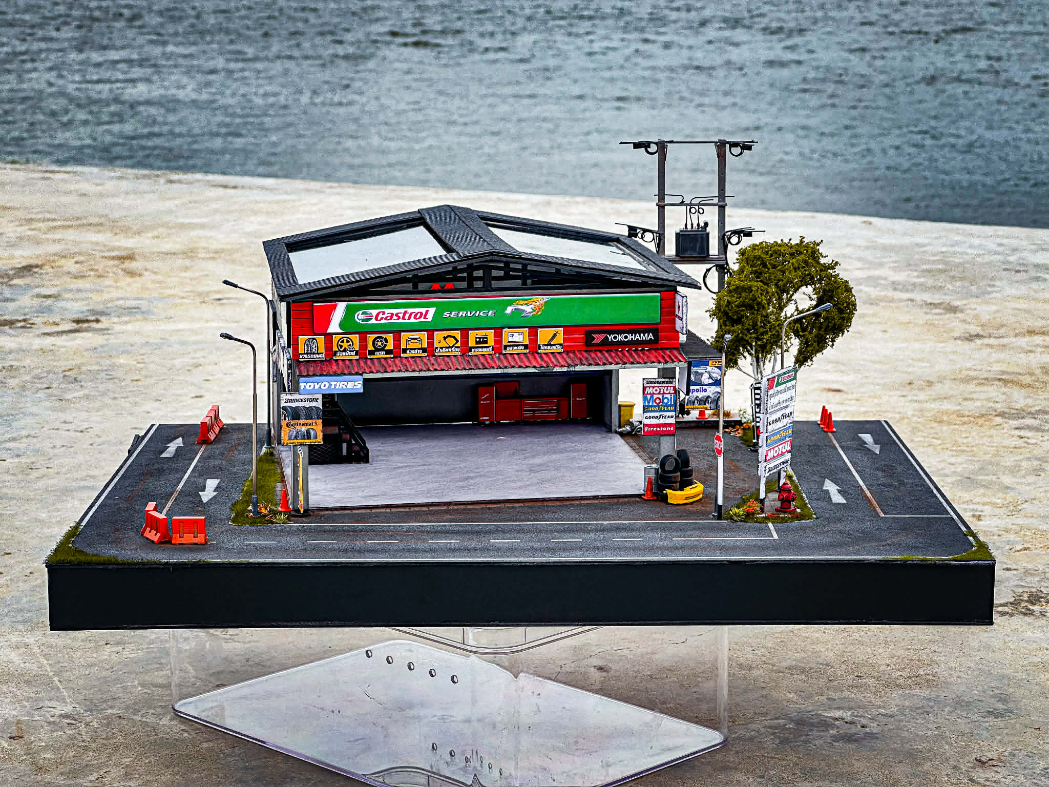 Diorama Garage Thai scale 1:64
