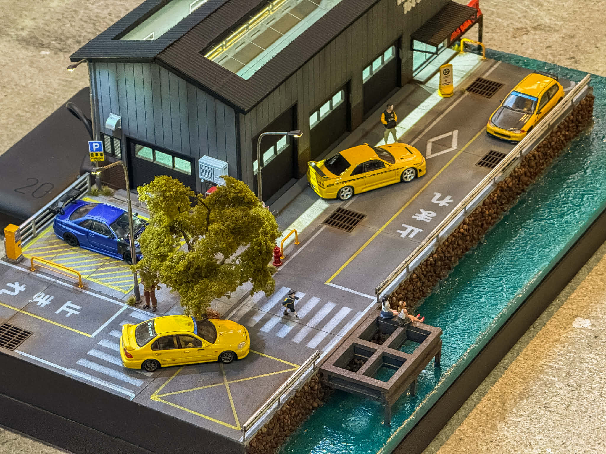 Diorama  Seaside warehouse scale 1:64