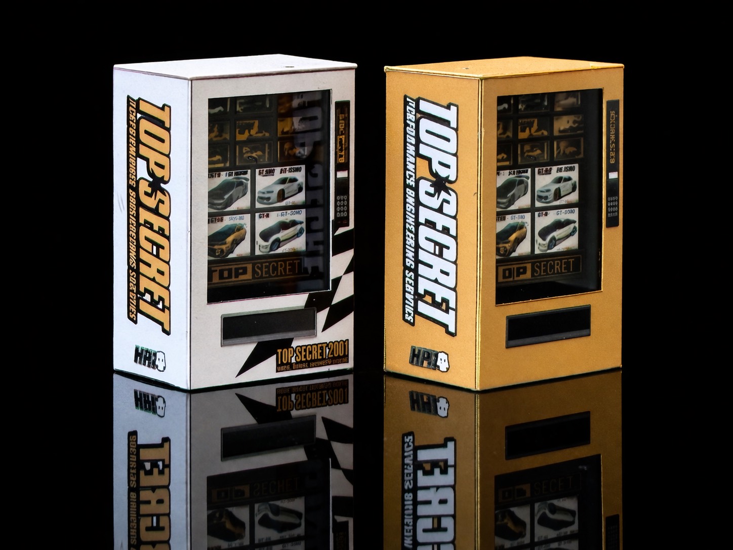 Vending machine for top-secret model cars.