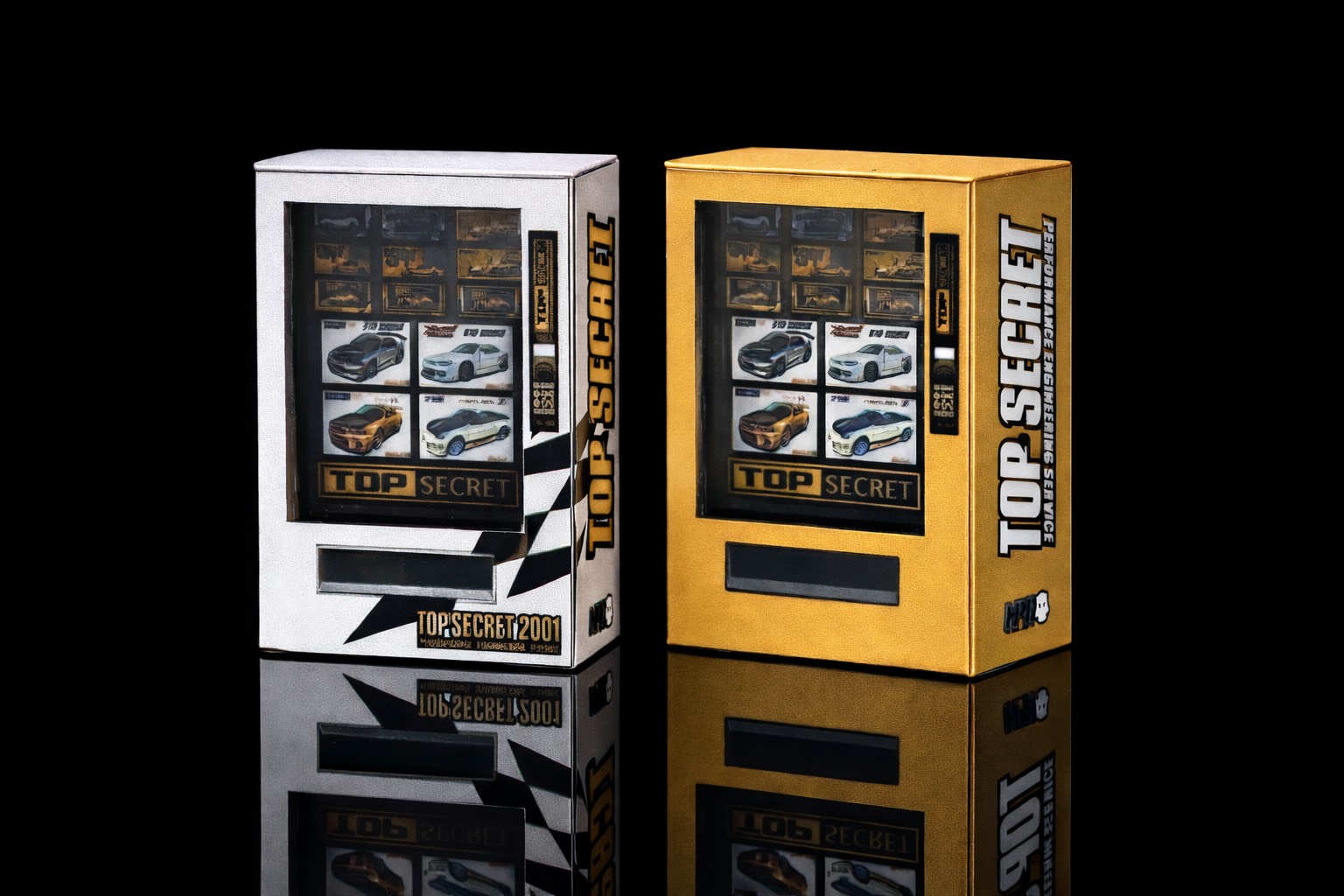 Vending machine for top-secret model cars.