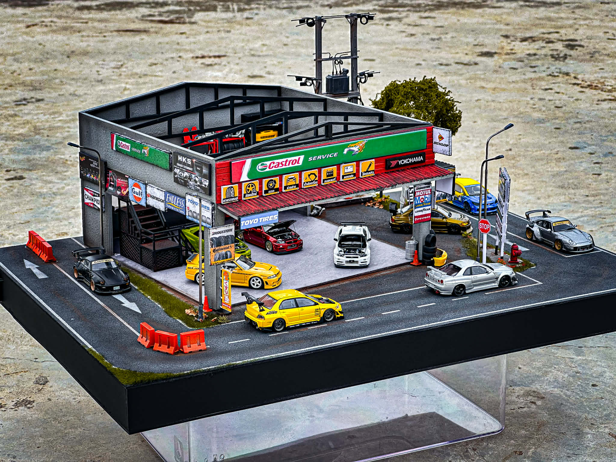 Diorama Garage Thai scale 1:64